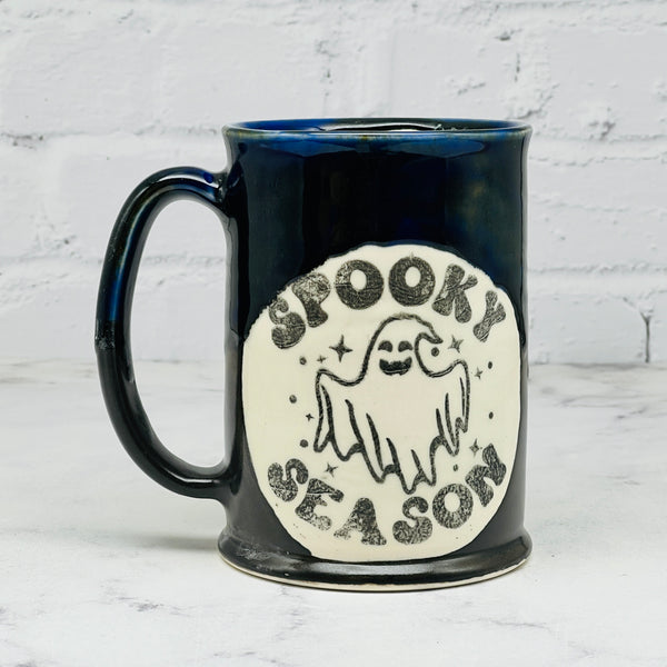 Blue & Black Spooky Season Tall Mug