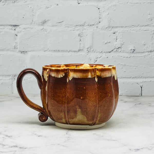 Rust Pumpkin Cafe Mug 3