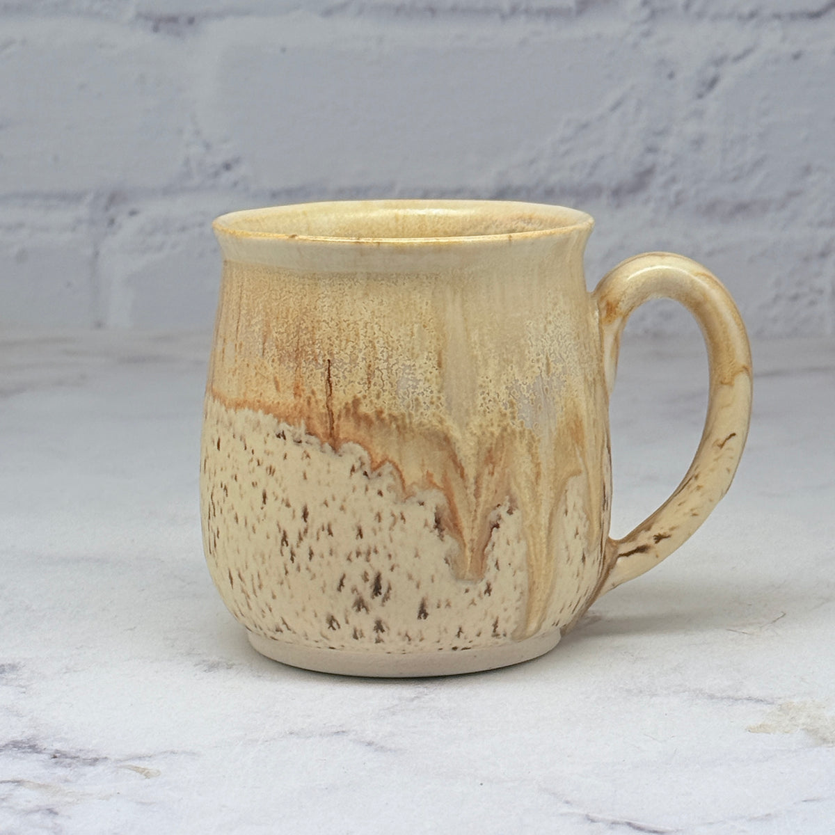 Sgraffito Mushrooms Teacup 1