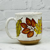 White with Fall Leaves Mug 1