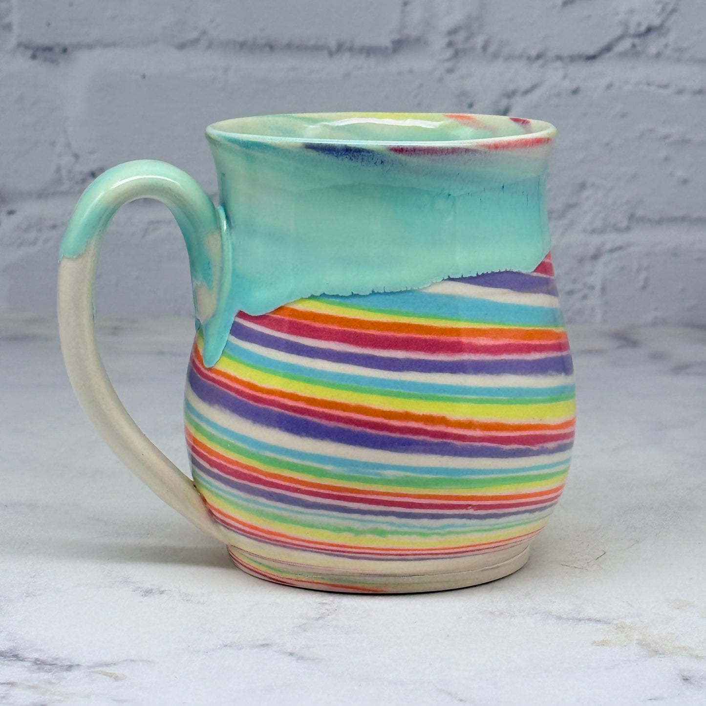 Turquoise Rainbow Mug 1