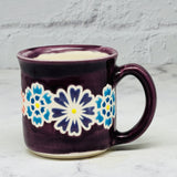 Purple with Flowers Espresso Mug