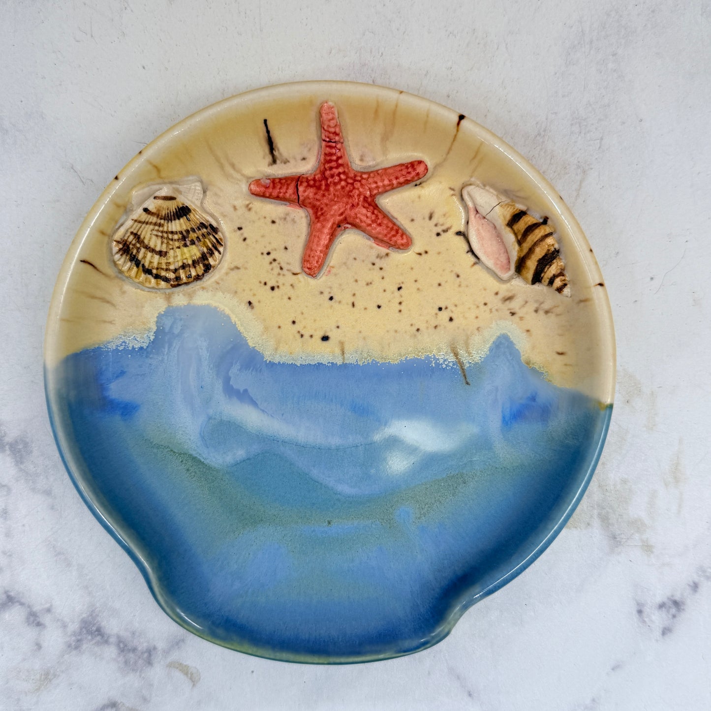 3-D Seashells Spoon Rest 2