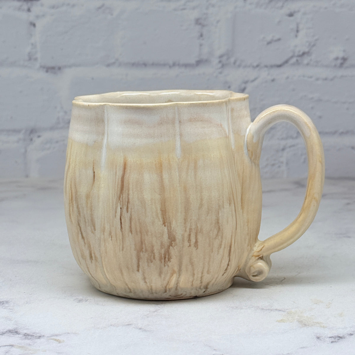 Speckled Cream Pumpkin Mug 3
