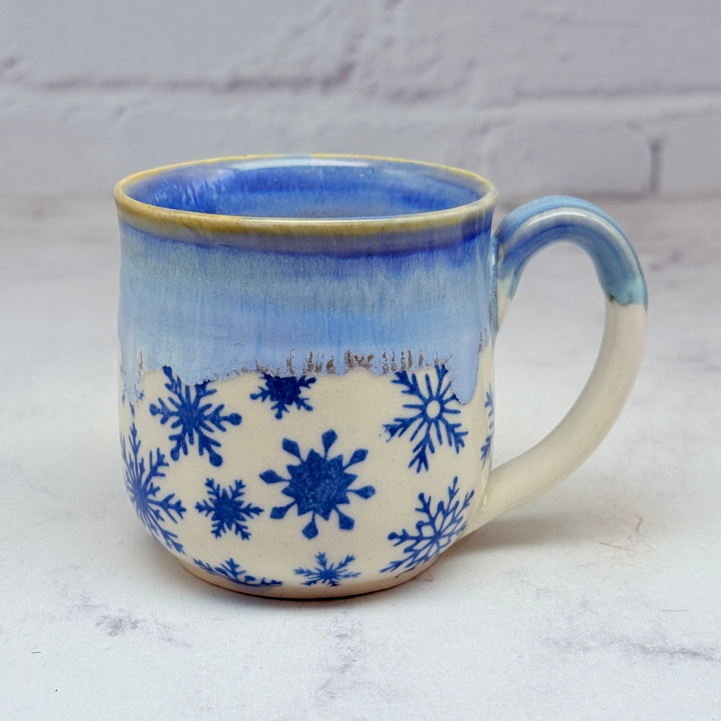 Blue with Snowflakes Teacup 2