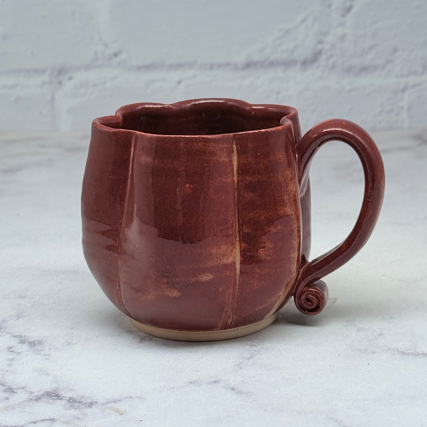 Rust Orange Pumpkin Teacup 1