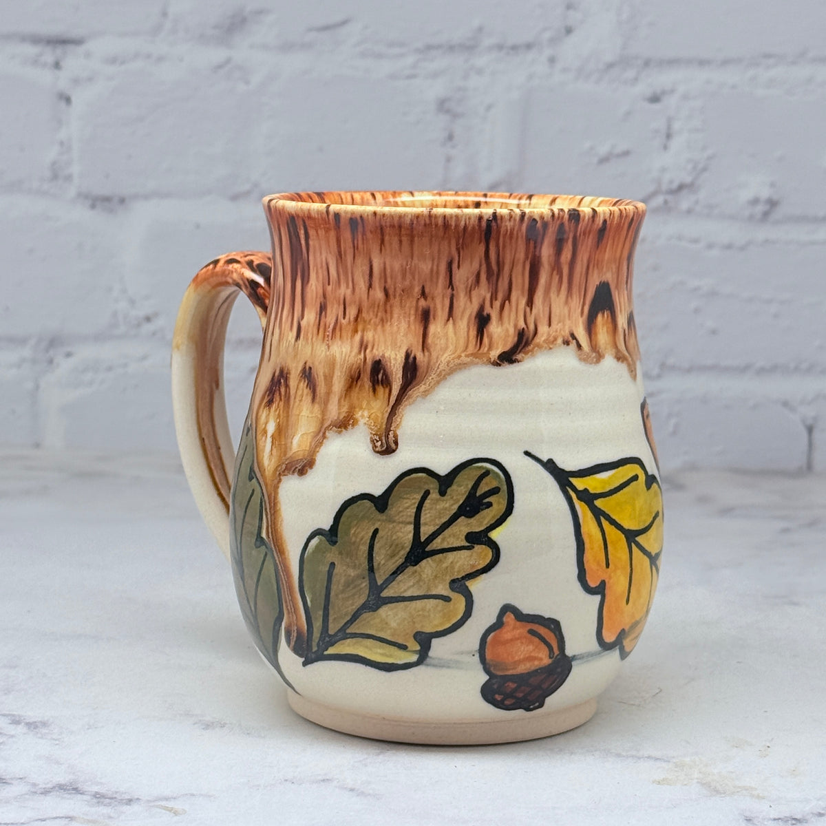 Fall Leaves Watercolor Mug 3