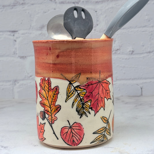 Orange with Leaves Container 2