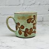 Green with Leaves Mug 1