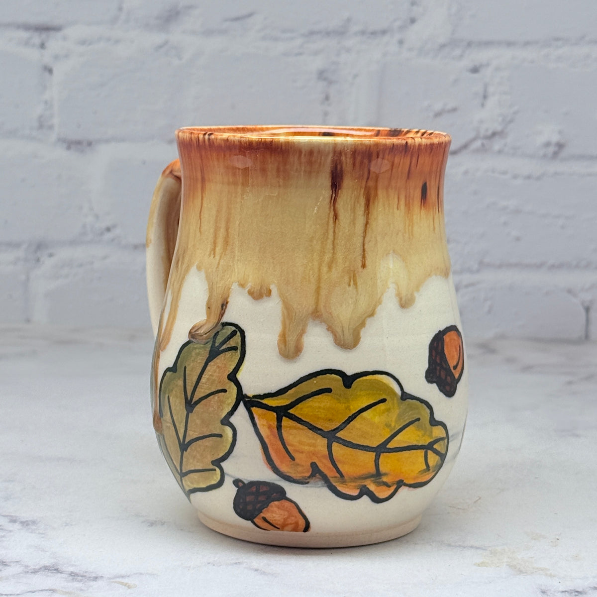 Fall Leaves Watercolor Mug 4