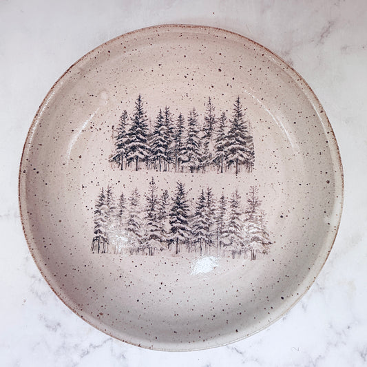 Snowy Pines Low Bowl