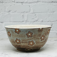 Blue with Daisies Large Bowl