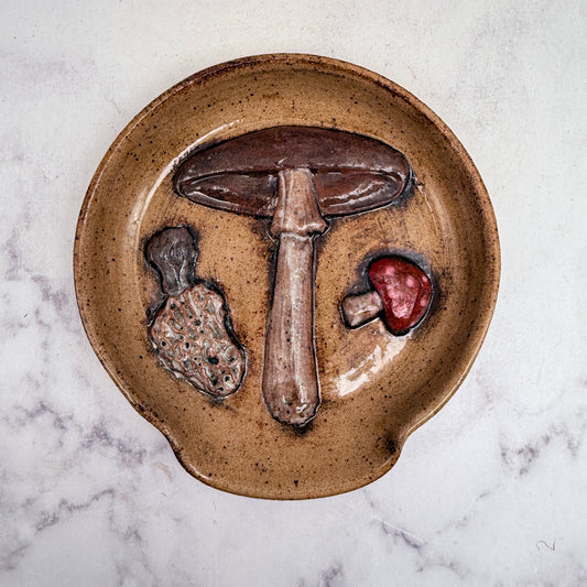 3-D Mushrooms Spoon Rest 4
