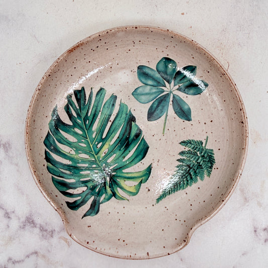 Tropical Leaves Spoon Rest