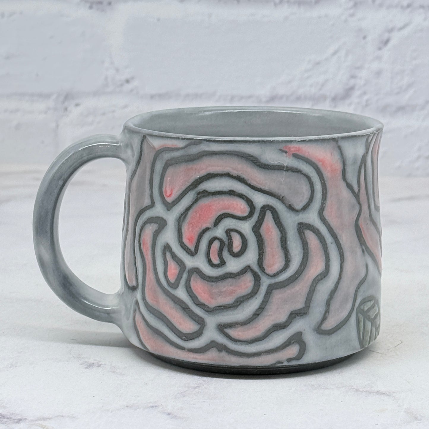 Peonies B&W Mug 2