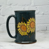 Blue with Sunflowers Tall Mug