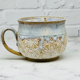 Lavender with Lace Cafe Mug 1