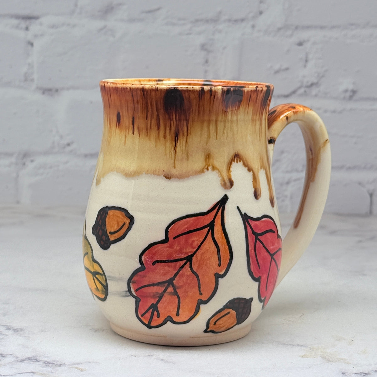 Fall Leaves Watercolor Mug 4