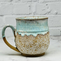 Light Blue with Lace Mug 1