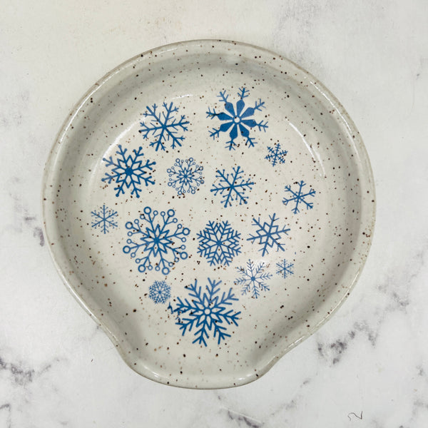 Snowflakes Spoon Rest 2