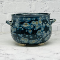 Speckled Black Large Cauldron Bowl 3