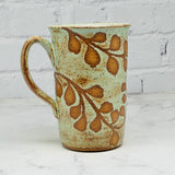 Green with Leaves Tall Mug