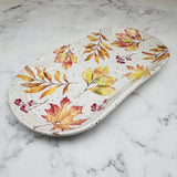 Fall Leaves Oval Tray