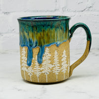 Blue with White Pines Mug 2