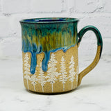 Blue with White Pines Mug 2