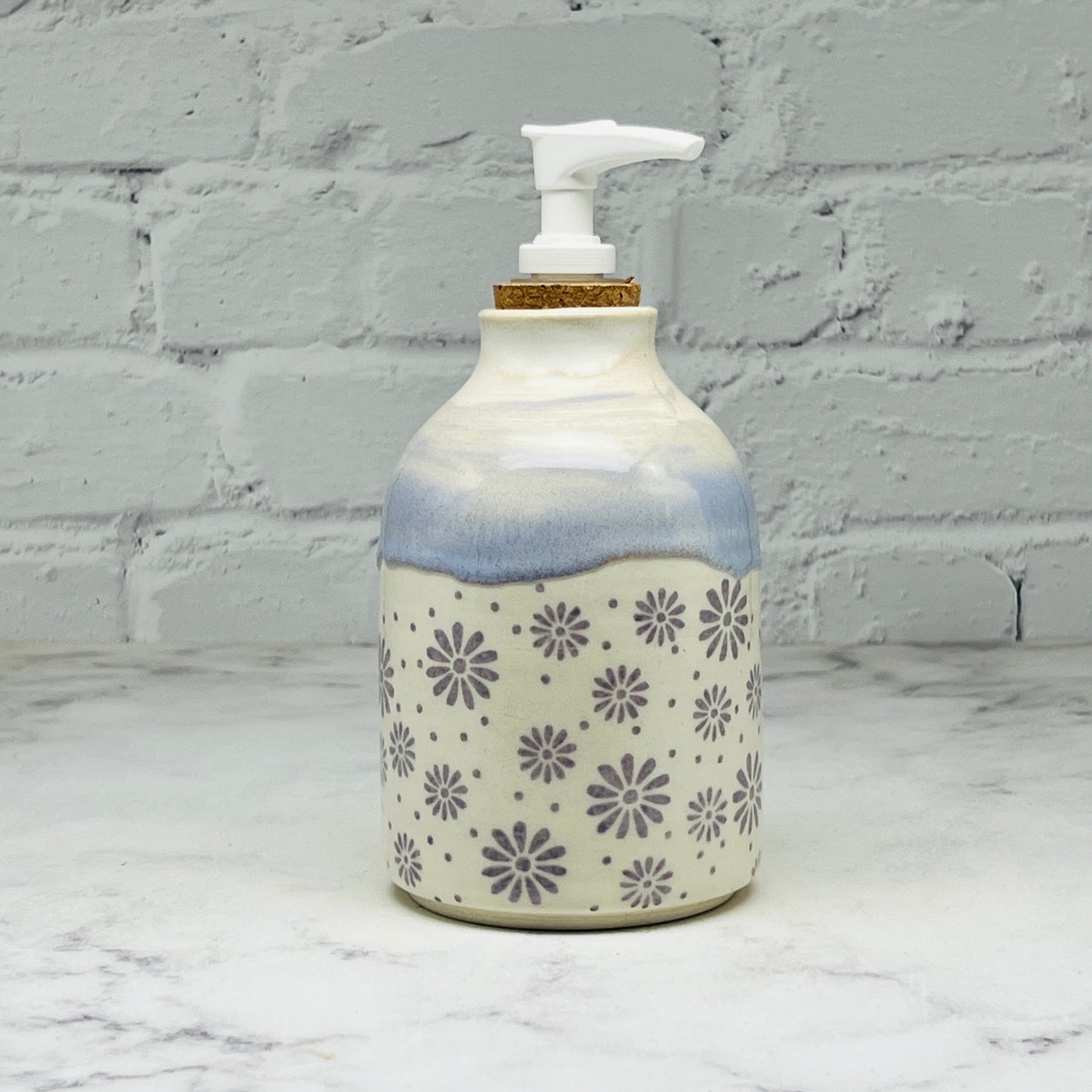 Lavender with Daisies Soap Dispenser