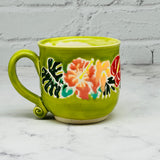 Green Tropical Teacup 1