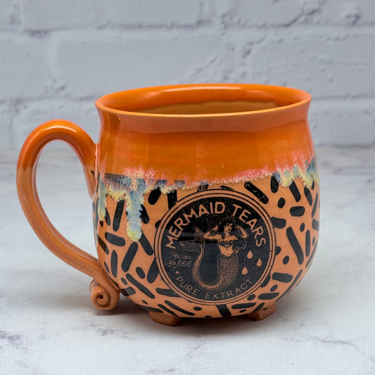 Orange Halloween Cauldron Mug 2