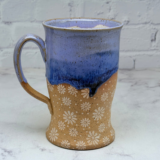 Purple with White Daisies Tall Mug