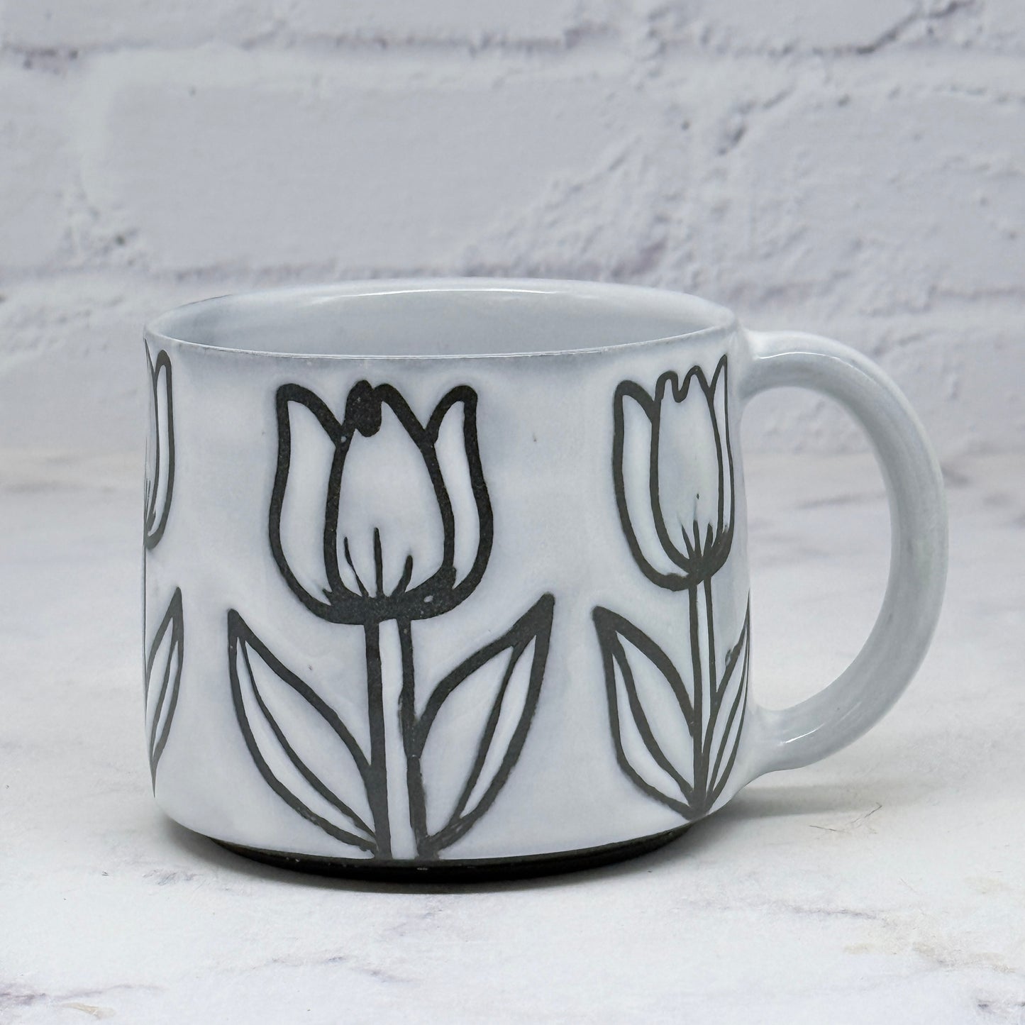 Tulips B&W Mug 2