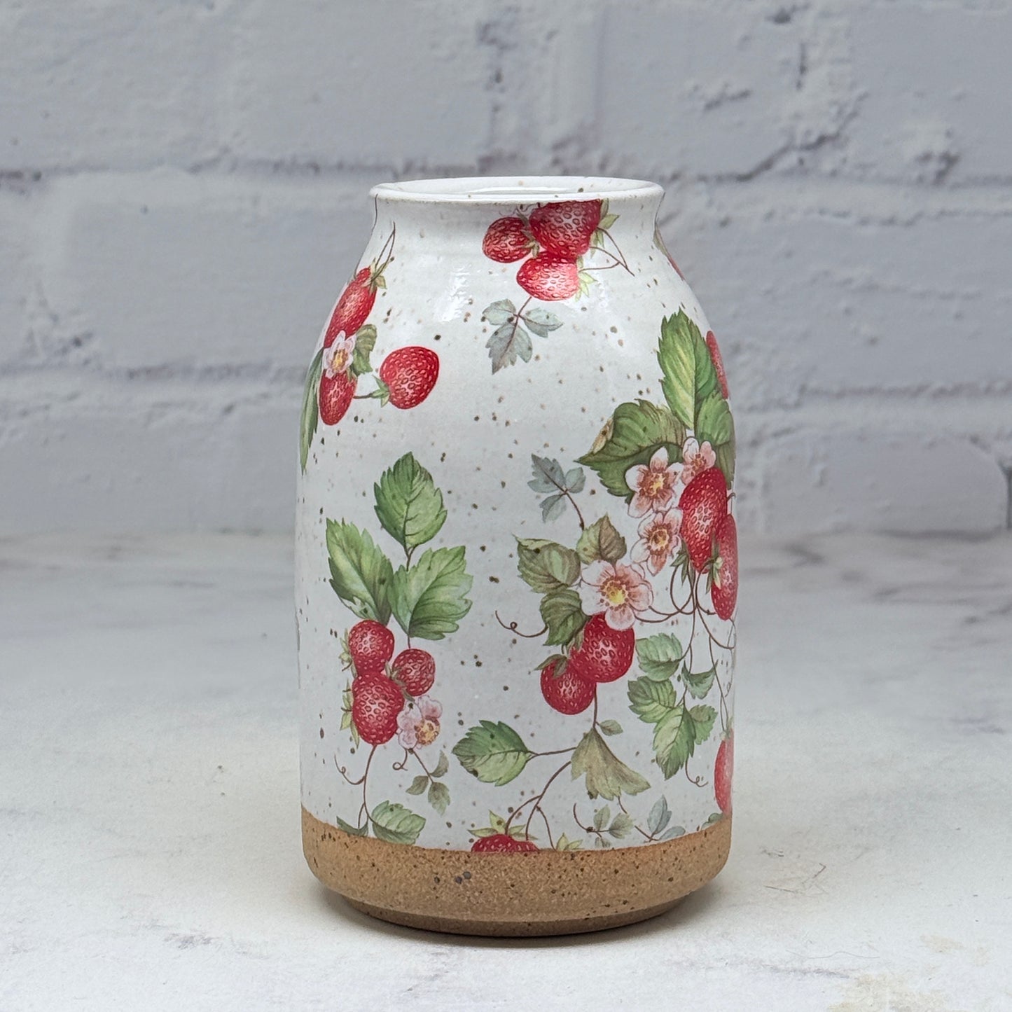 Strawberries Bud Vase