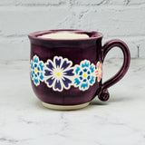 Purple with Flowers Teacup