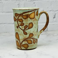 Green with Leaves Tall Mug