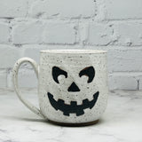 Speckled White Jack-o-Lantern Mug 3