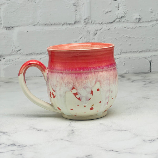 Red with Candycanes Mug 2