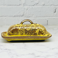 Yellow Sunflower Texture Butter Dish 2