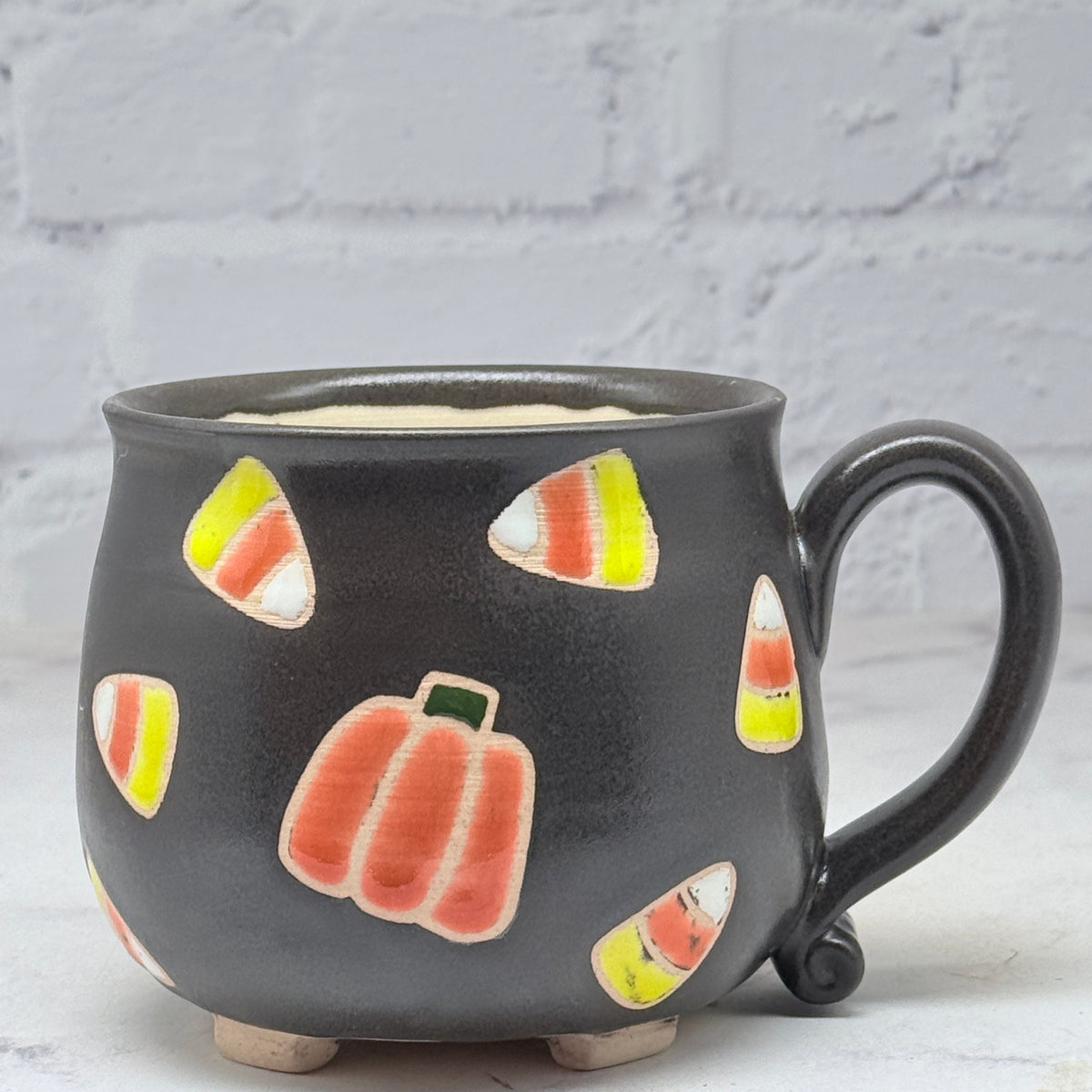 Candy Corn Cauldron Mug 2