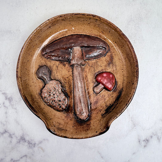3-D Mushrooms Spoon Rest 2