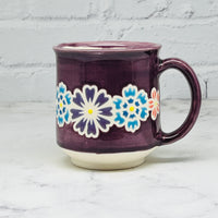 Purple with Flowers Mug 2