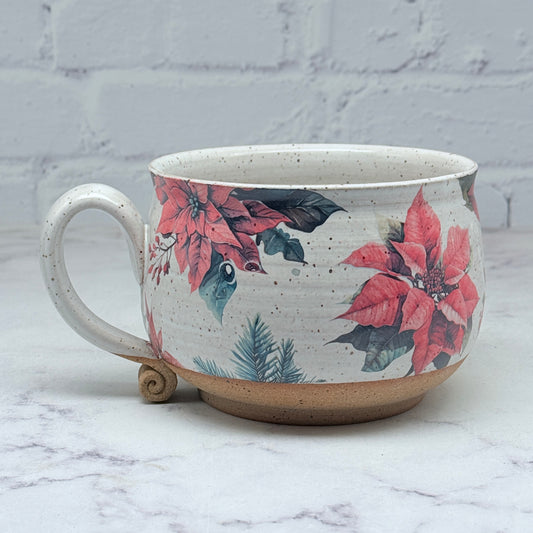 Poinsettia Cafe Mug