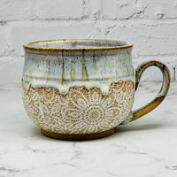 Lavender with Lace Cafe Mug 2