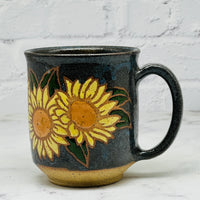 Blue with Sunflowers Mug 2