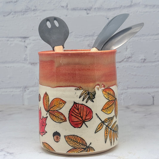 Orange with Leaves Container 1