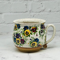 February Preorder Pansies Cafe Mug