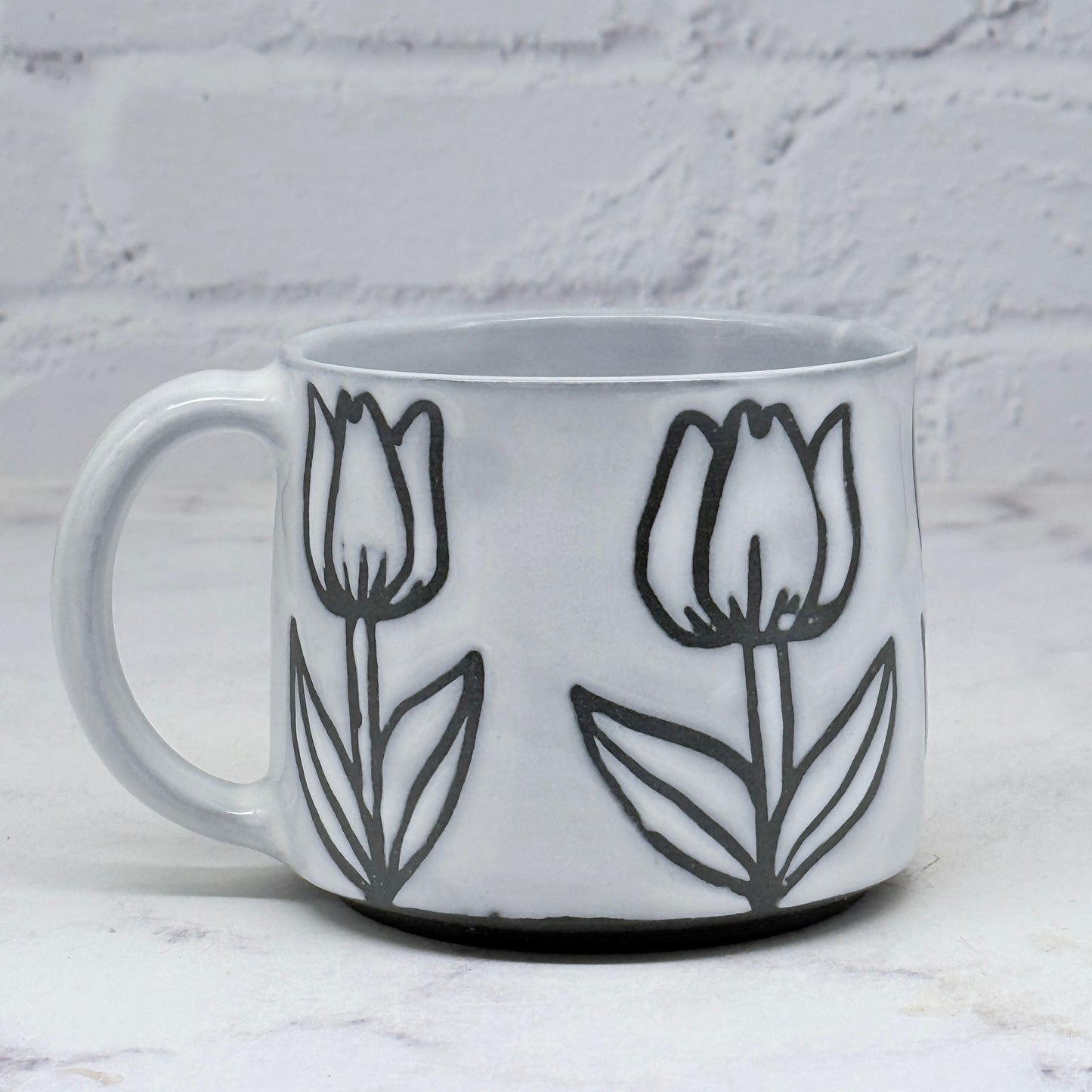 Tulips B&W Mug 2