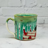 Green with Watermelons Marbled Mug 7